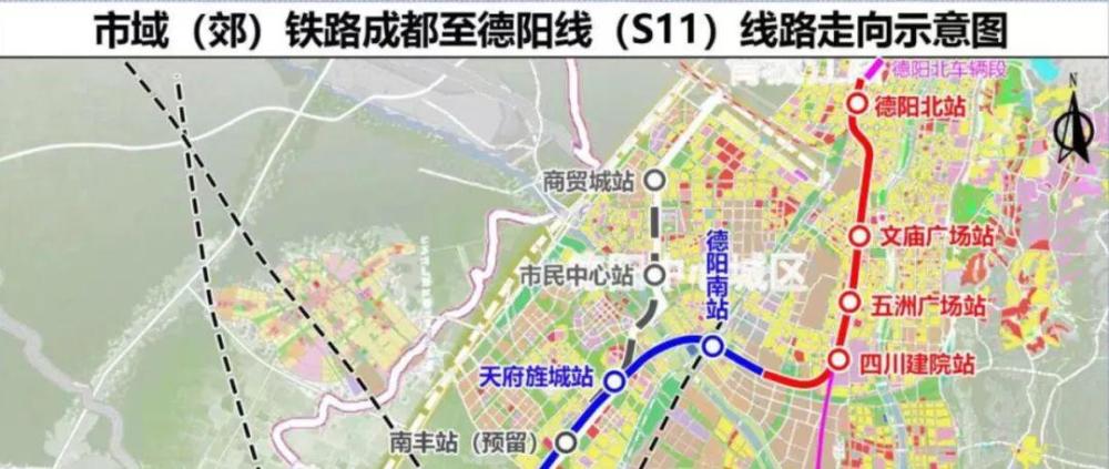 成德s11线站点极有可能照这个线路布置