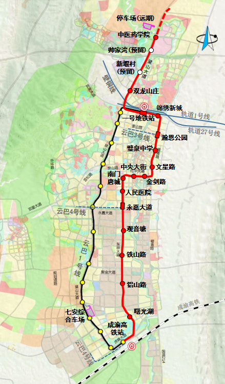 图源:璧山区人民政府{换乘线路}可与成渝高铁,轨道交通1,27号线,壁