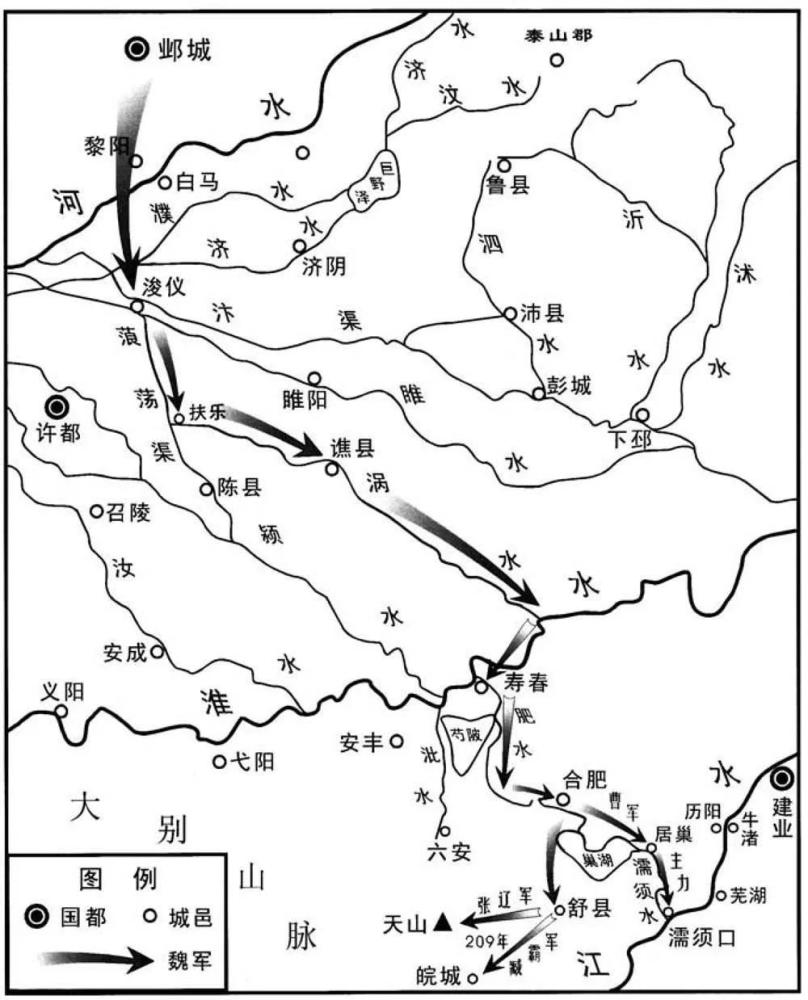 并在212年南征派了七十万大军南征孙权,曹操和孙权在濡须口和孙权相持