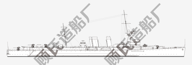 本舰原为英国海军林仙级轻巡洋舰四号舰曙光女神号,1937年11月12日