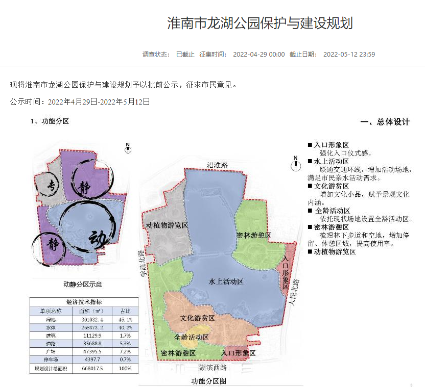 淮南龙湖公园最新规划来了