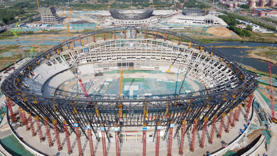 合拢城投速度让临沂奥体中心进入快速建设新阶段