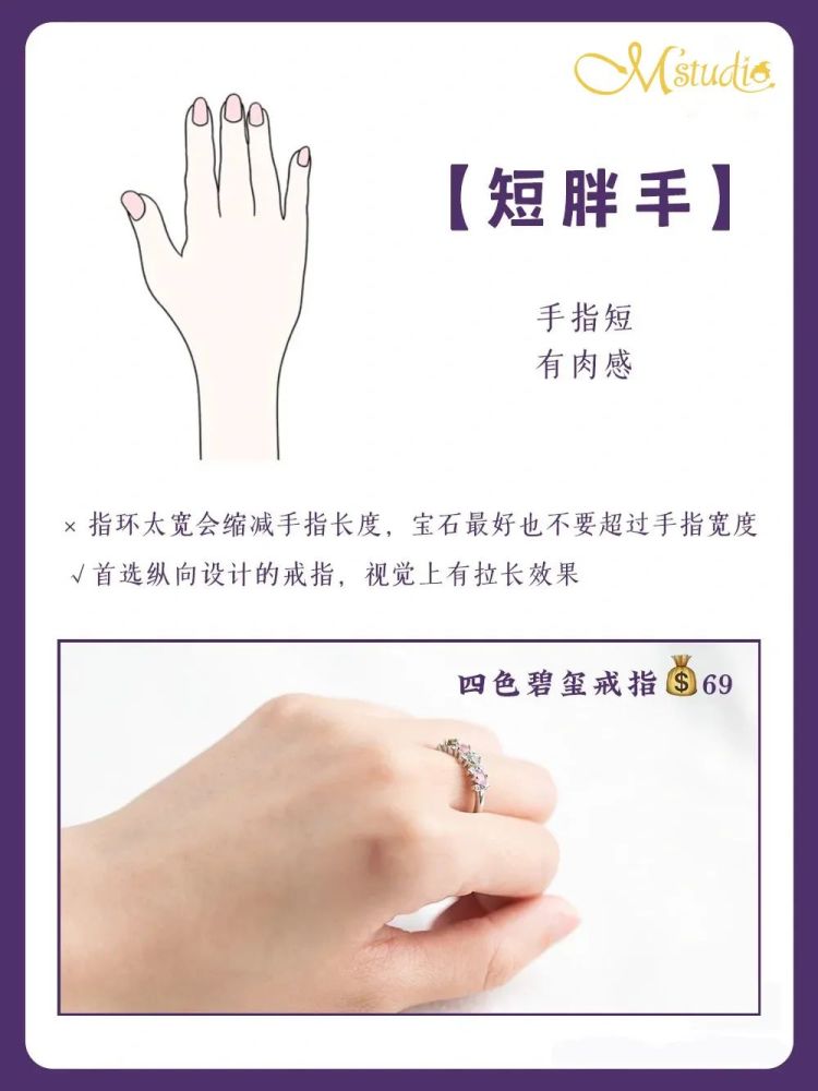 羸弱的感觉    #05— 根据手型选戒指 —仙女手标准手型