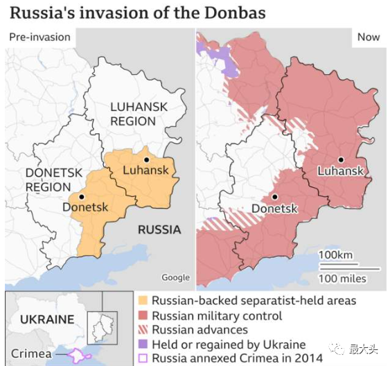 俄乌冲突第87天,顿巴斯决战,卢甘斯克即将解放,南部连成一片