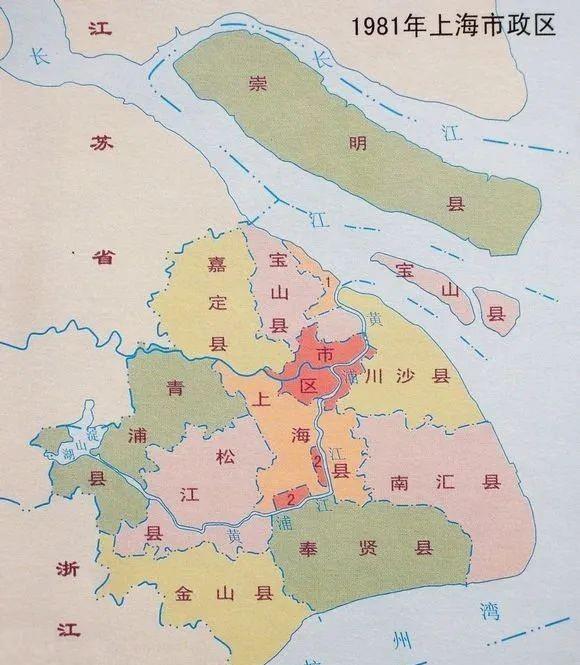 化进程加快,郊县开始撤县设区,吴淞区,宝山县于1988年合并为宝山区