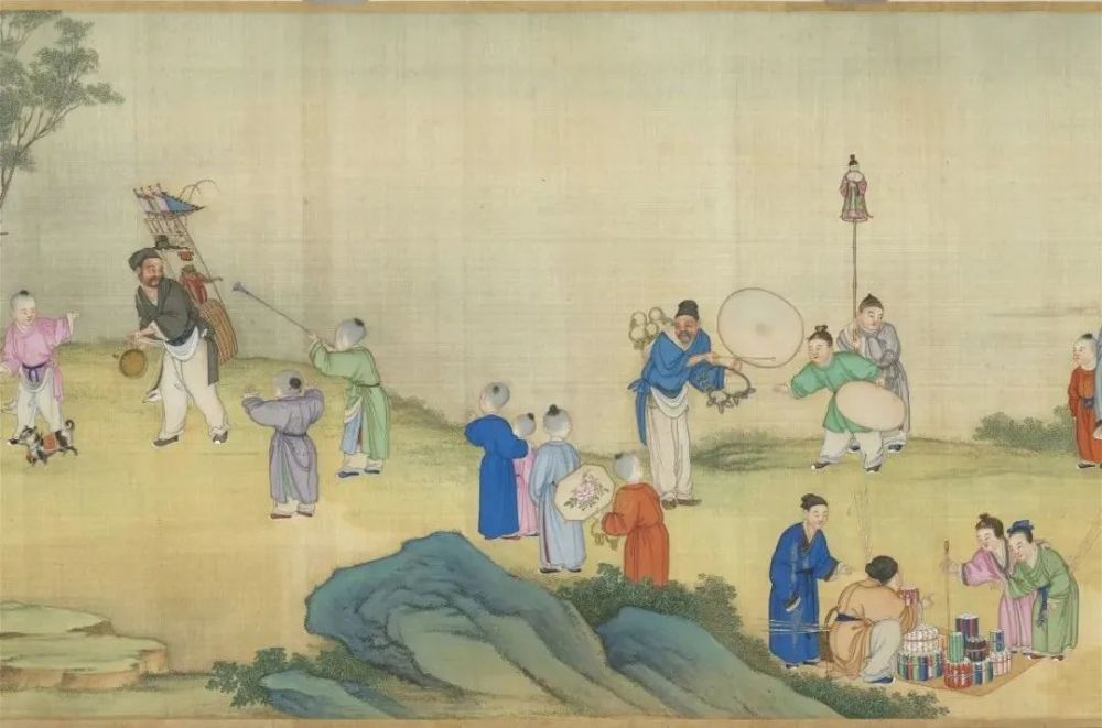 清乾隆七年的太平春市图卷