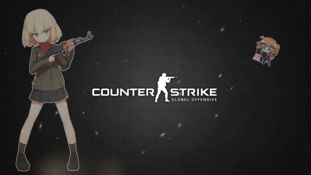 csgo壁纸与二次元碰撞