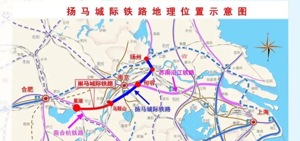 宁镇扬马城际铁路这条铁路对合肥的现实意义,是可以借道句容上南沿江