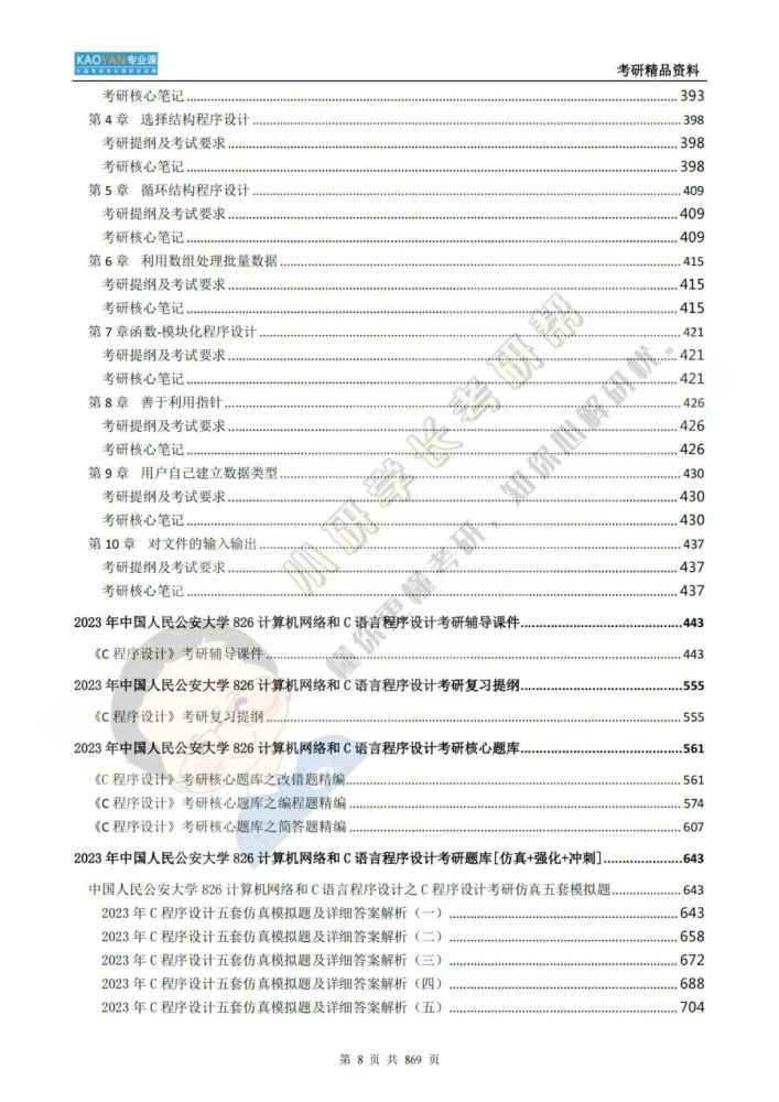 我国公民公安大学826核算机网络和C言语程序方案考研专业课精品…插图8