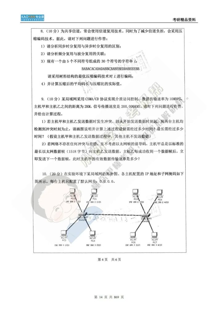 我国公民公安大学826核算机网络和C言语程序方案考研专业课精品…插图13