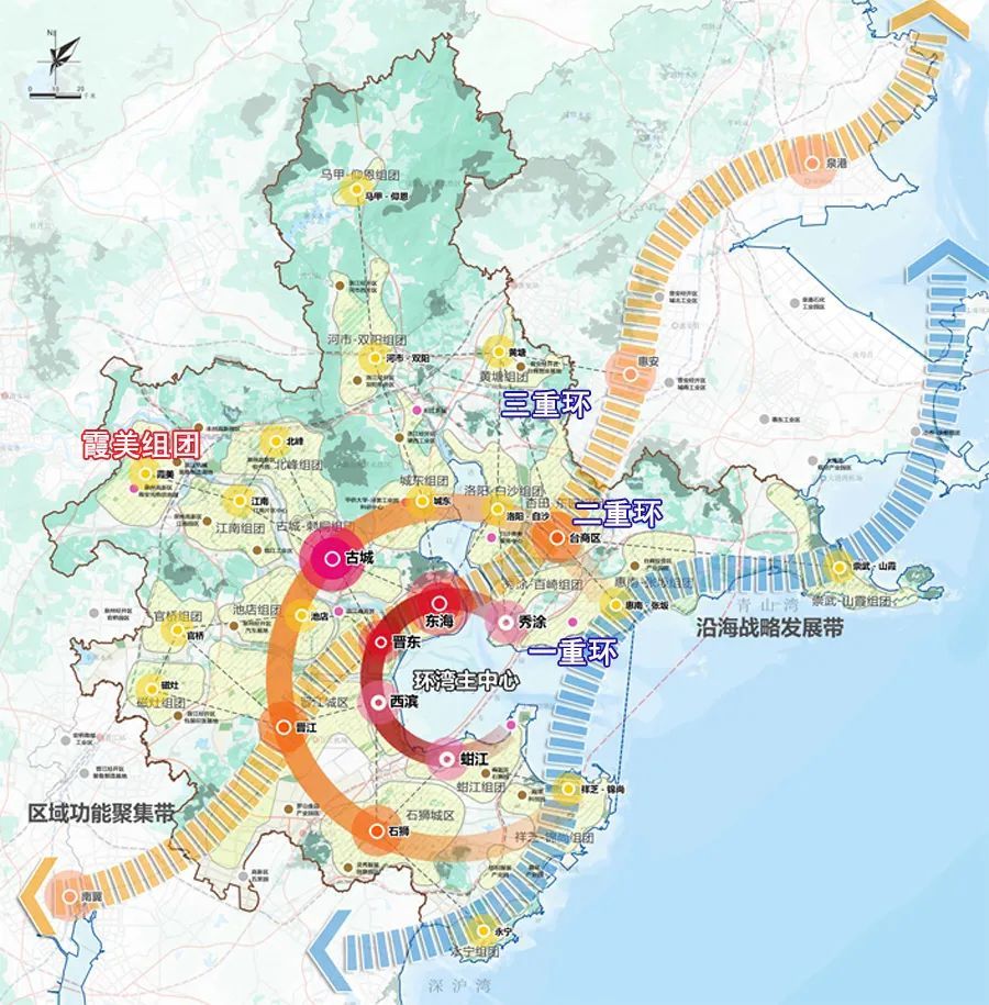 总体规划(2021-2035)》草案中,霞美组团被纳入泉州市域中心城市-泉州