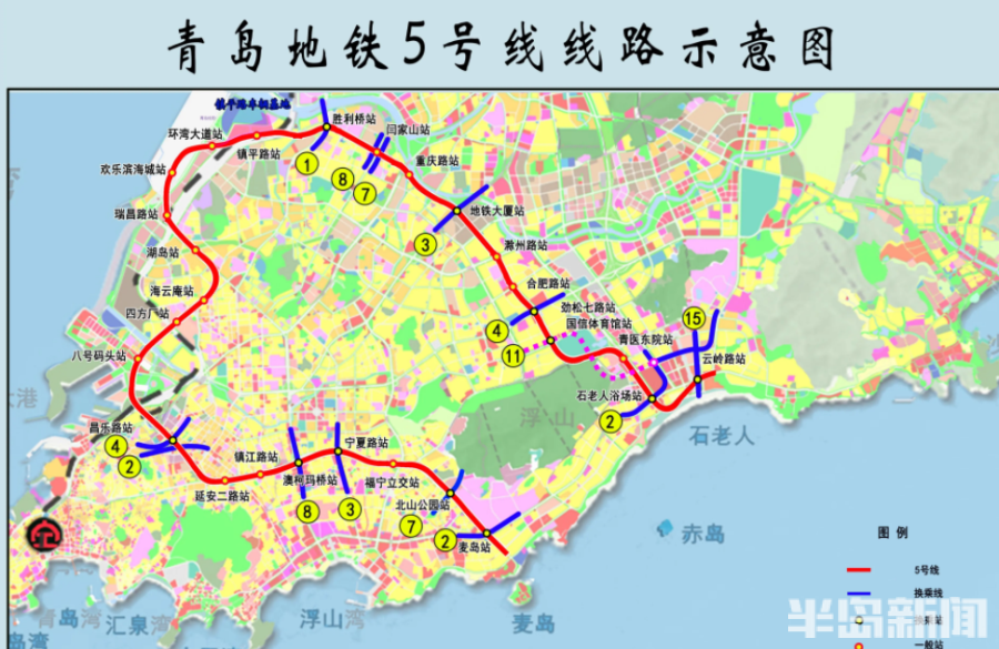 青岛地铁5号线施工如火如荼