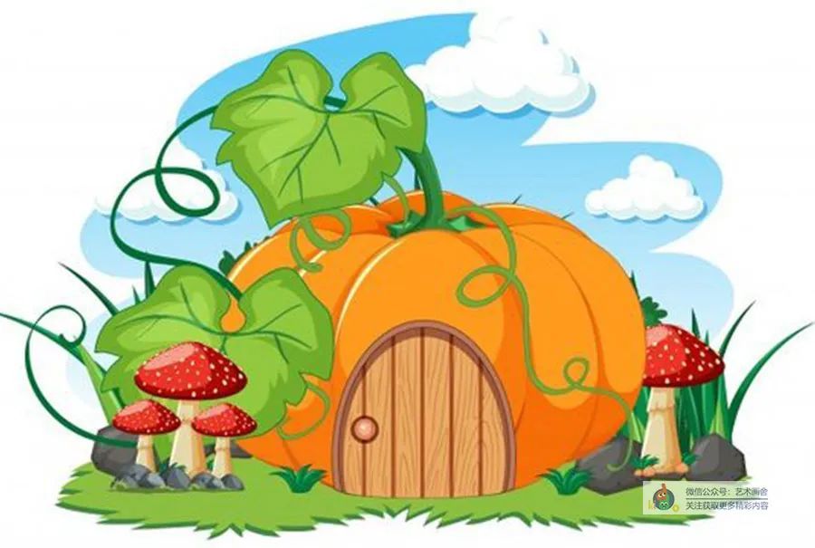 简笔画水果房子蔬菜房子你会设计一栋什么样的房子呢