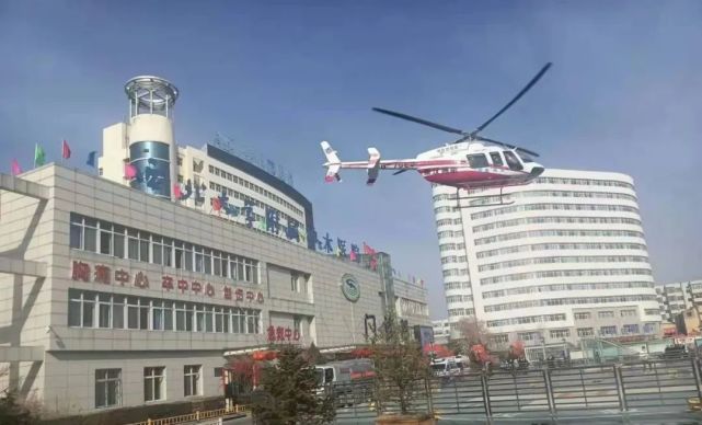神木空中120再次起飞:花石崖74岁外伤患者成功转至市医院救治
