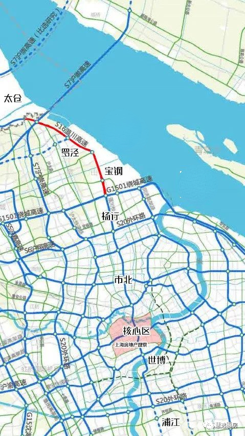 高速(高架高速公路 地面主要公路)新建工程专项规划公示南北高架终于