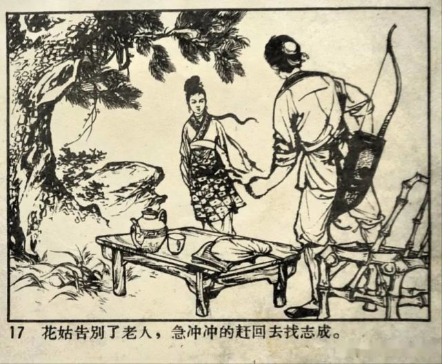 老版连环画《花姑寻水》游动查看连环古画从明朝时期