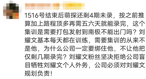 曝刘耀文将退出《萌探2,因暑期集训停止录制,粉丝评论一边倒