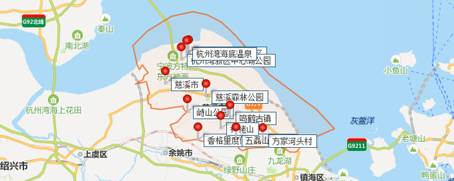 3,小结慈溪鹤鸣古镇,慈溪森林公园,慈溪峙山公园等景点,都是慈溪市一