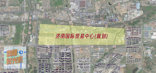 家庄所在飞跃大道南北两侧,用地面积为19公顷,将建设济南国际贸易中心