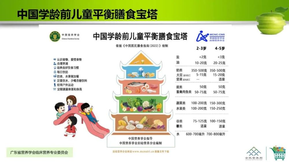 中国居民膳食指南2022学龄前儿童膳食指南