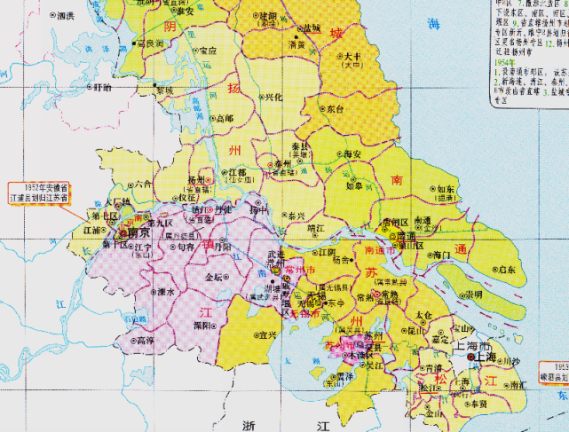 江苏省的区划变动,13个地级市之一,扬州市为何有6个区县?