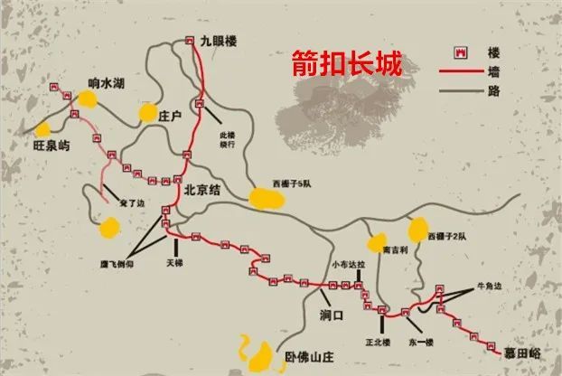 箭扣长城徒步线路是北京长城徒步的经典路线.