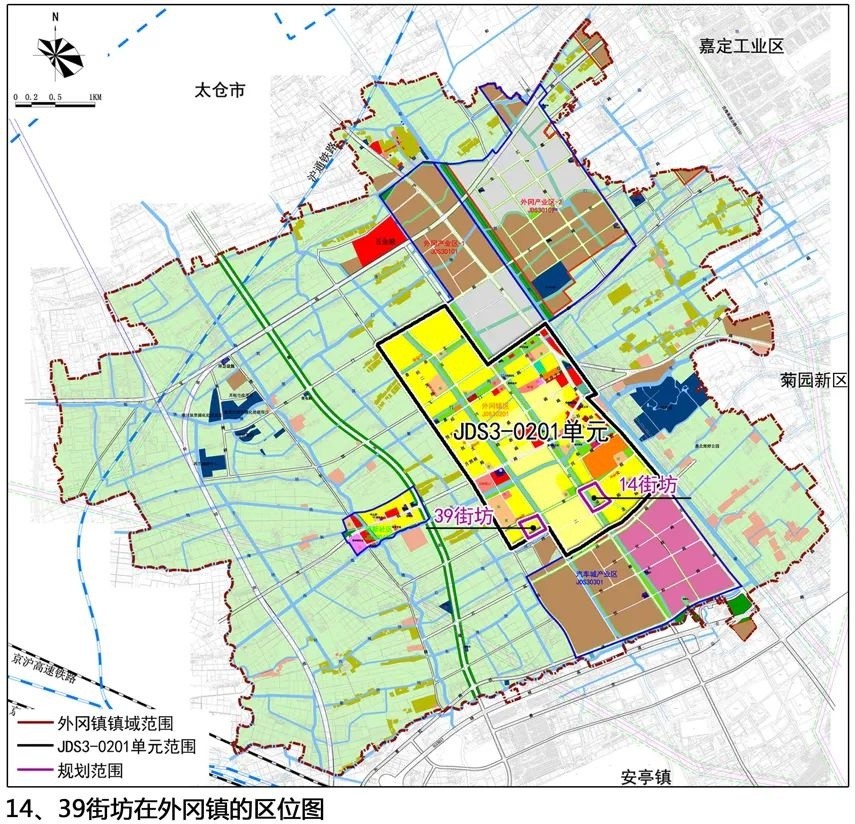 规划总面积1191公顷外冈新市镇规划有局部调整