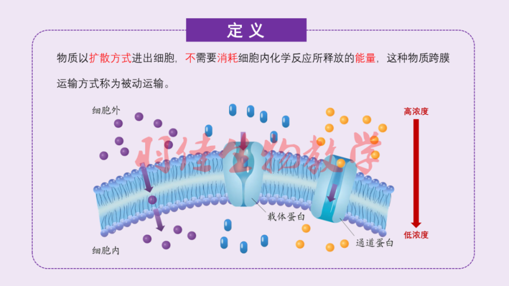 课件分享2019人教版高中生物必修1第4章第1节被动运输