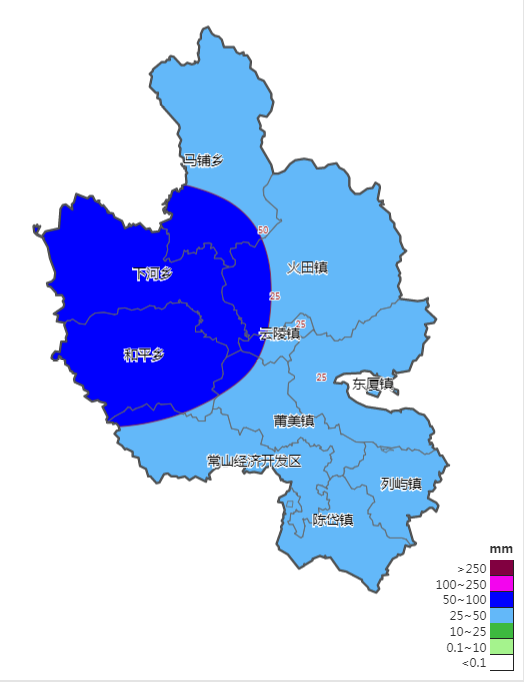 云霄县气象局继续发布"暴雨预警Ⅲ级"