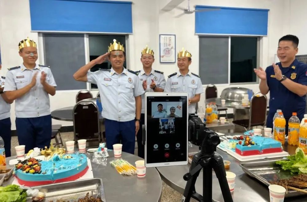 “云端送祝福”普洱支隊這個集體生日有點不一樣(圖1)