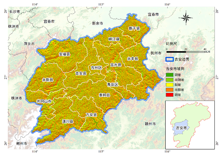 基于gis的生态敏感性评价与产业路径选择研究以江西省吉安市为例