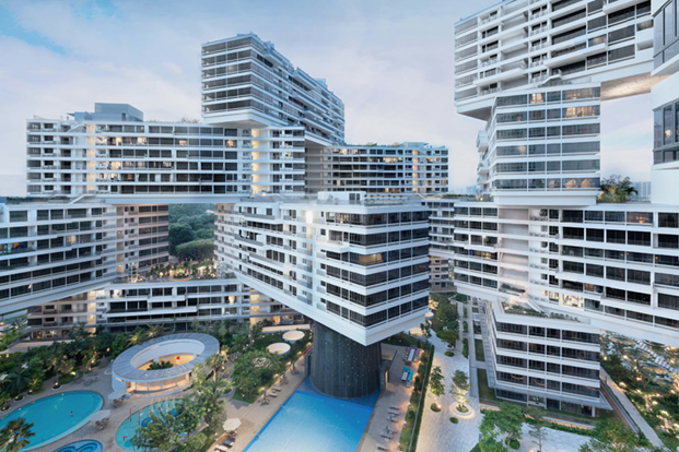 新加坡奇特建筑,搭积木式公寓—翠城新景