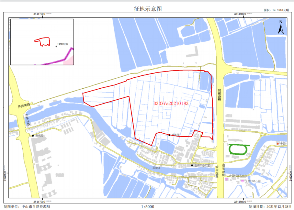 坦洲十四村征地范围及面积根据征地信息,本次征地位置位于坦洲十四村