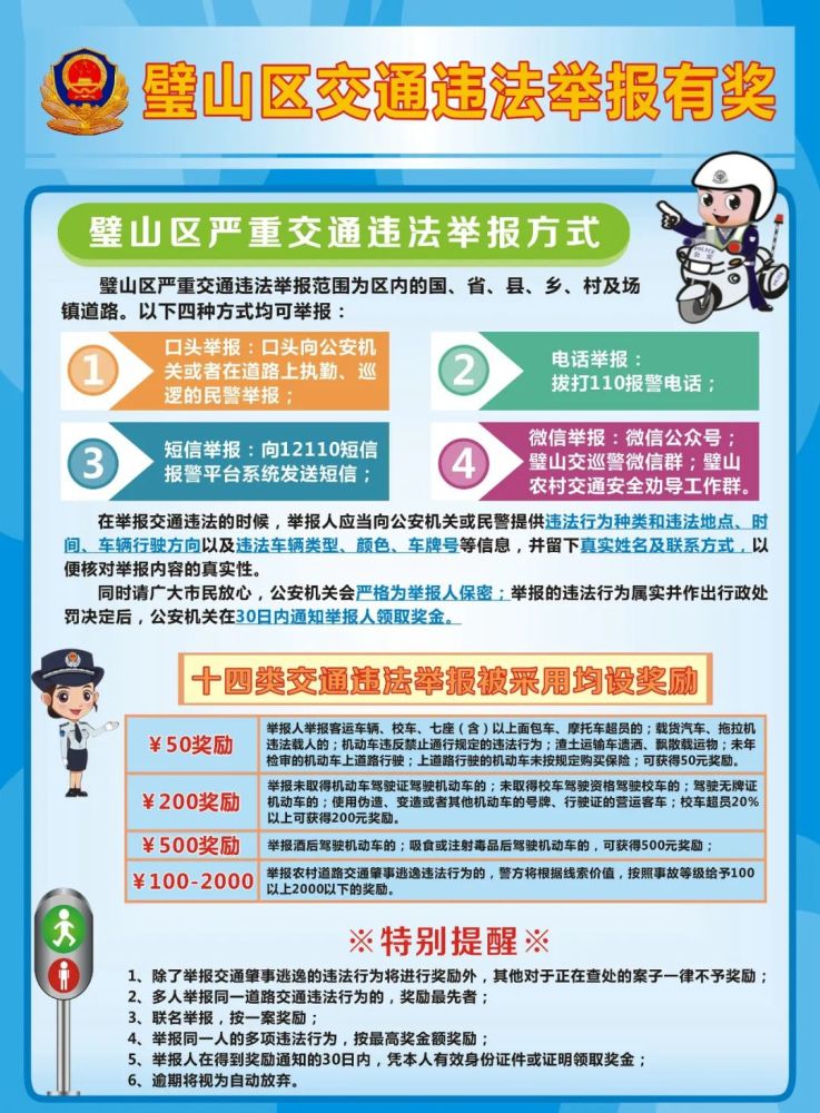 璧山舉報這14類交通違法,均設現金獎勵!(圖9)