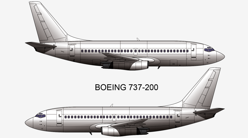 中国内地和港台地区航空公司都使用过波音737-200型客机(中国内地16架