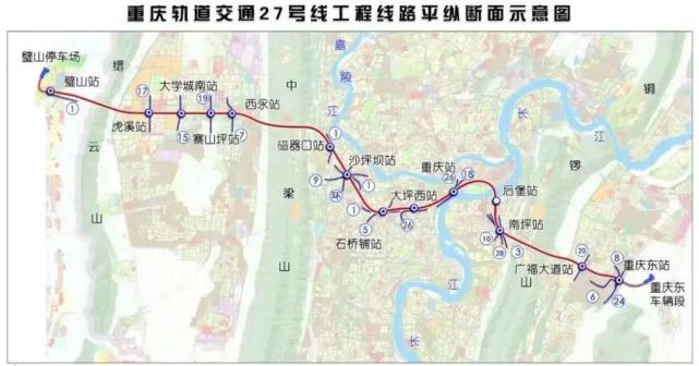 轨道27号线示意图(图源市住房城乡建委)科学大道一期工程也正在如火如