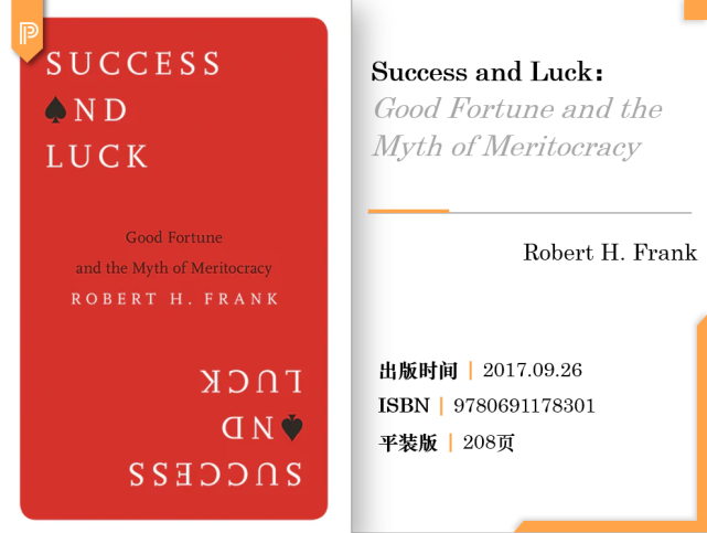 success and luck: good fortune and the myth of meritocracy原价