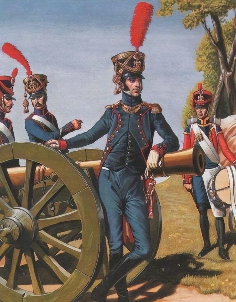 拿破仑时代的法国炮兵英国皇家卫队,从1815年首次戴上熊皮帽,至今都没