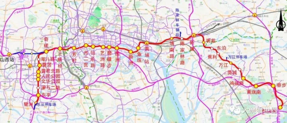 就在昨晚,广州地铁28号线佛山段最新走向曝光!最新走向如下图.