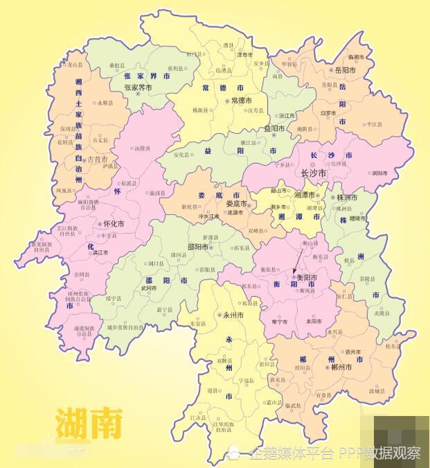 湖南14城市分布1,湖南人口增速最快和最慢的城市分别是谁呢?