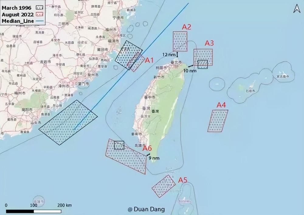 这张军演图是锁台模板专家分析六大区域为什么要这么划