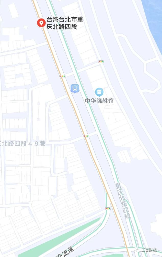 地图可显示台湾省每个街道 有重庆路 南京路 山西刀削面 北平烤鸭