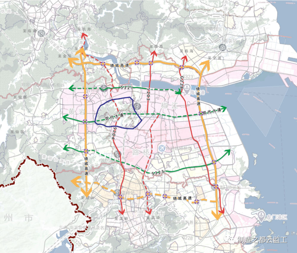 解读台州市椒江区综合交通运输发展十四五规划涉及轻轨铁路高速高架