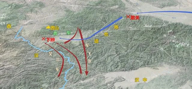 建安二十二年,刘备派遣偏师进攻武都郡,意图断绝曹军从陈仓方向向汉中