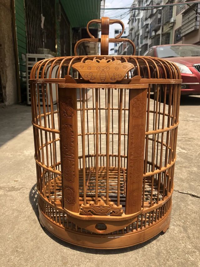 式鸟笼(直径33/36)6969②全套老楠竹制作广西底广式鸟笼(直径33/3