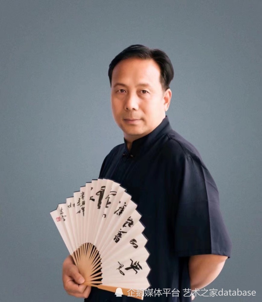 田广杰现场书写舍得大气磅礴