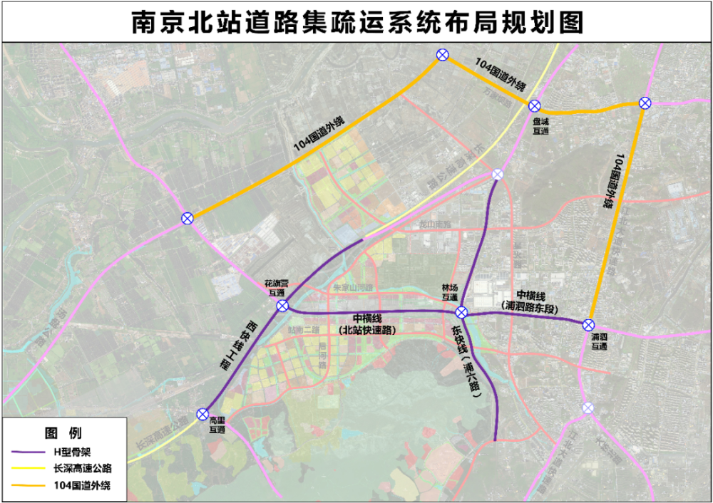 南京北延综合枢纽是一个十分复杂的体系,规划提出北站是"以轨道集疏运