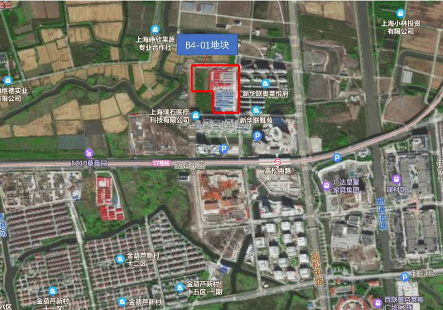 规划图2022年6月,上海一批次土拍,金地集团以总价21.