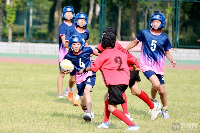 奔跑吧少年2022年滨州市青少年橄榄球比赛举行