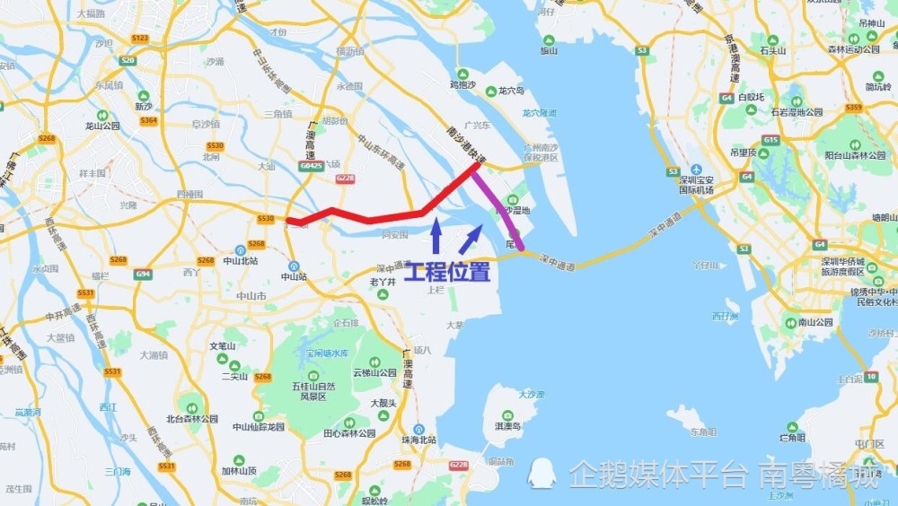 广东这条在建的高速公路通车后广州到中山仅需15分钟